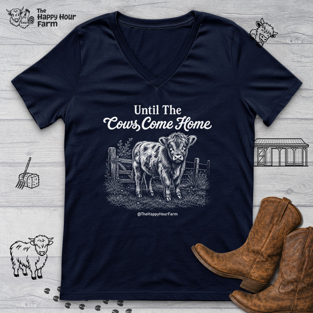 Until The Cows Come Home V-Neck Tee