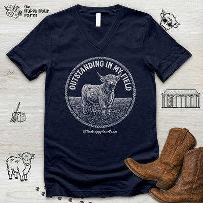 Outstanding In My Field V-Neck Tee