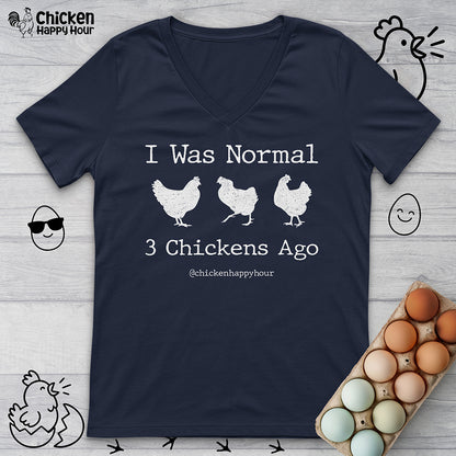 I Was Normal V-Neck Tee