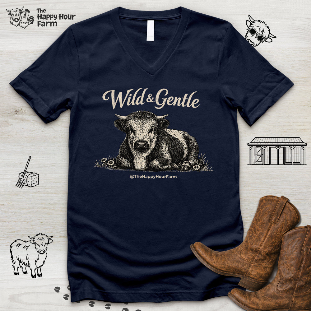 Wild & Gentle V-Neck Tee