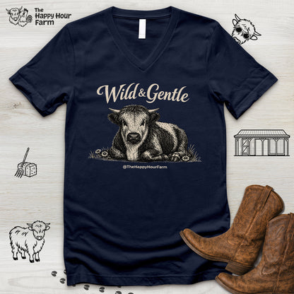 Wild & Gentle V-Neck Tee