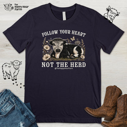 Follow Your Heart Not the Herd Unisex Tee