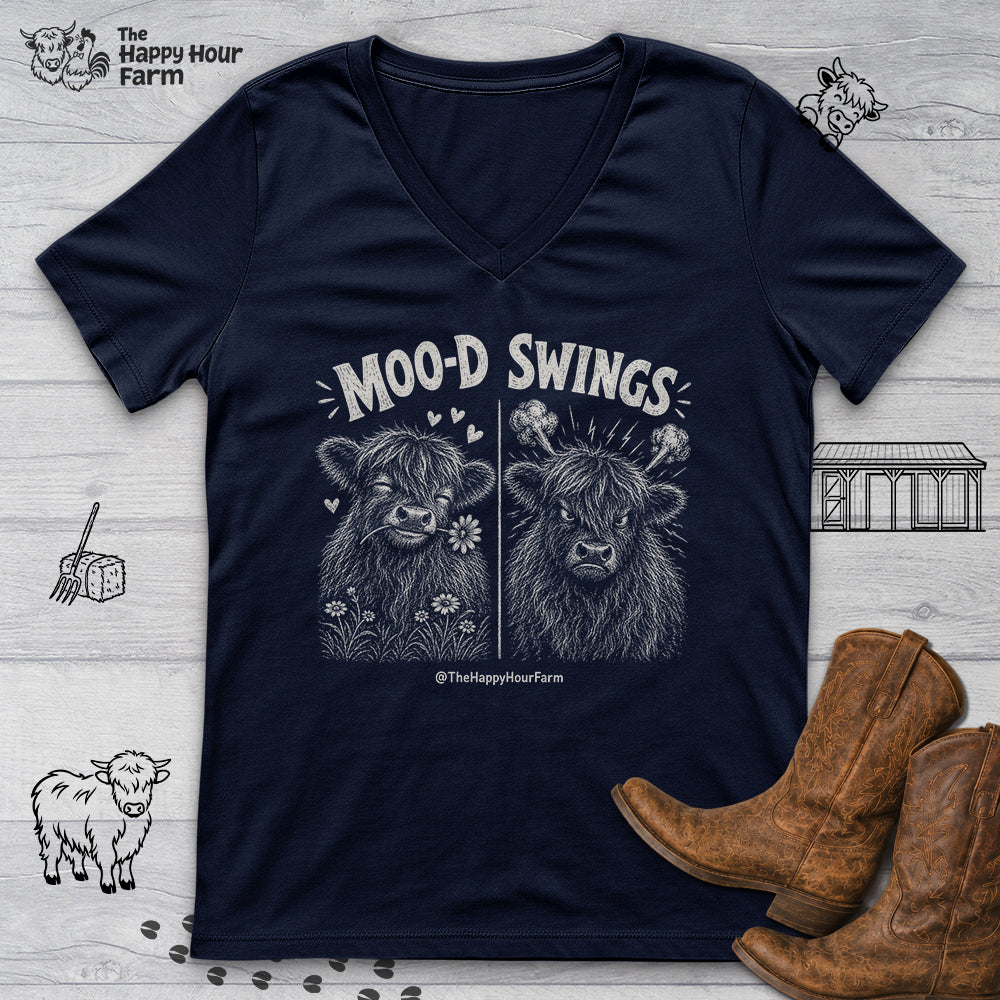 Mood Swings V-Neck Tee