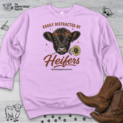 Easily Distracted by Heifer Sweatshirt