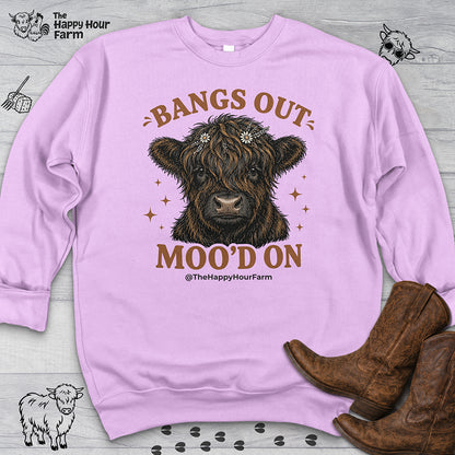Bangs Out Moo'd On Sweatshirt