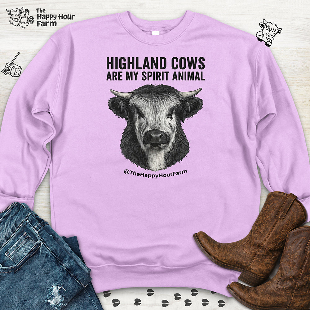 Highland Cows Are My Spirit Animal Sweatshirt