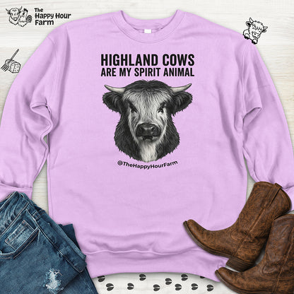 Highland Cows Are My Spirit Animal Sweatshirt