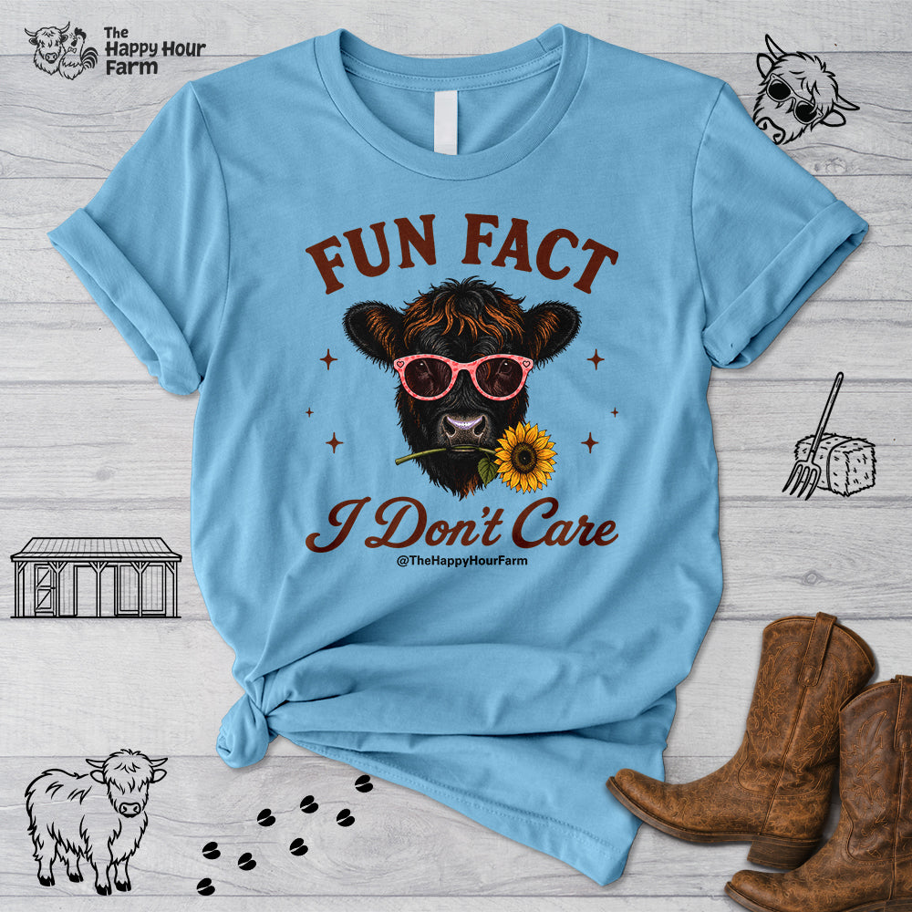 Fun Fact I Don't Care Unisex Tee