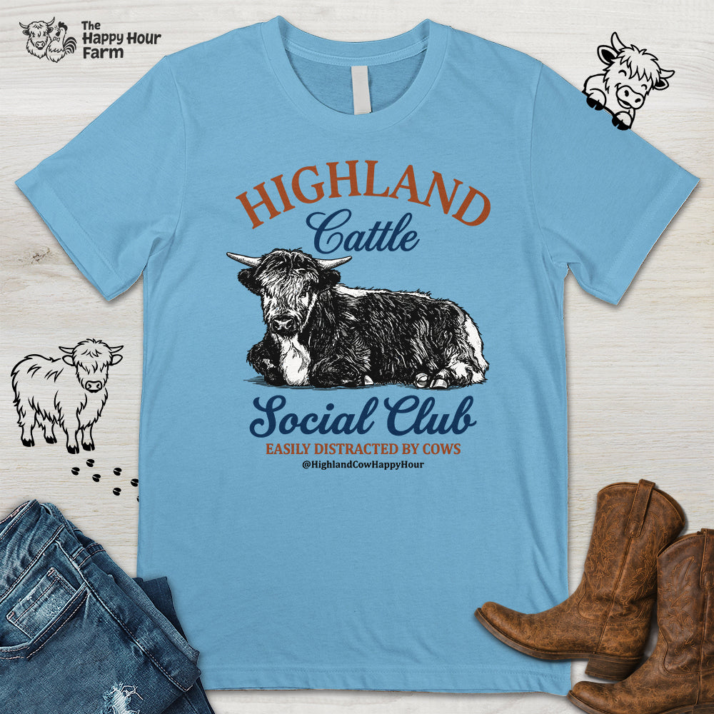 Highland Cattle Social Club Unisex Tee