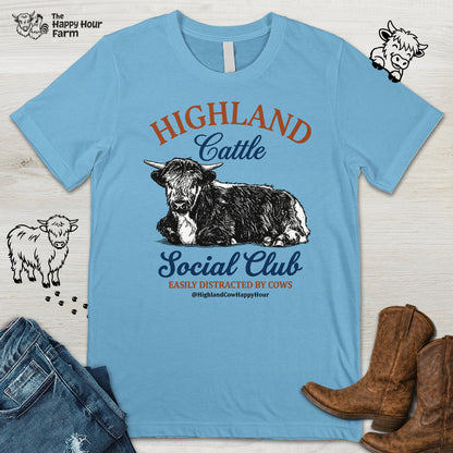 Highland Cattle Social Club Unisex Tee