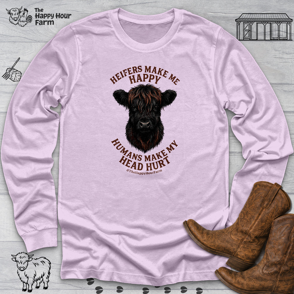 Heifer Маkе Me Happy Long Sleeve