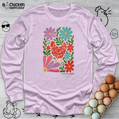 Chicken Blooms Long Sleeve