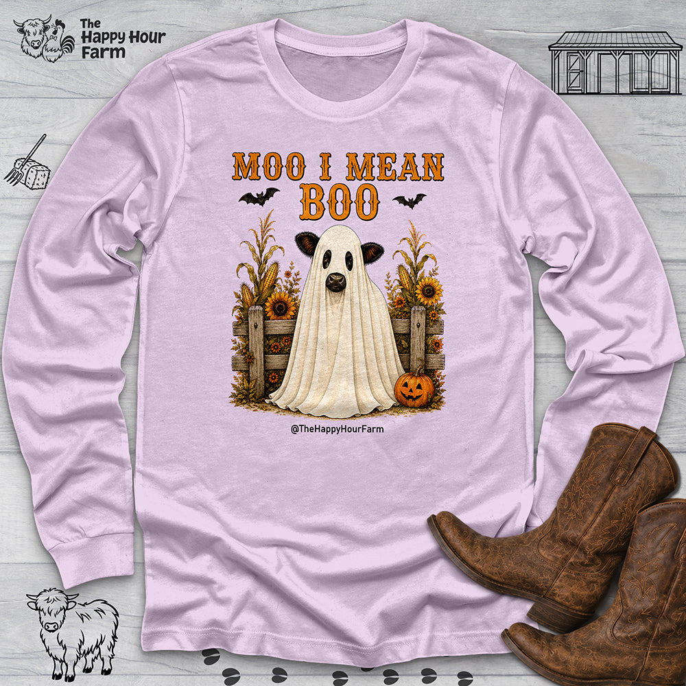 Moo I Mean Boo 2 Long Sleeve