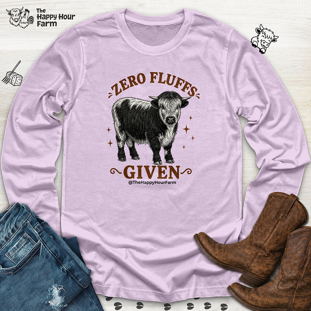 Zero Fluffs Given Long Sleeve