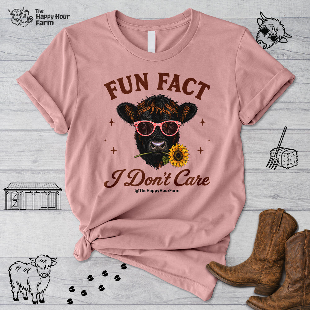 Fun Fact I Don't Care Unisex Tee
