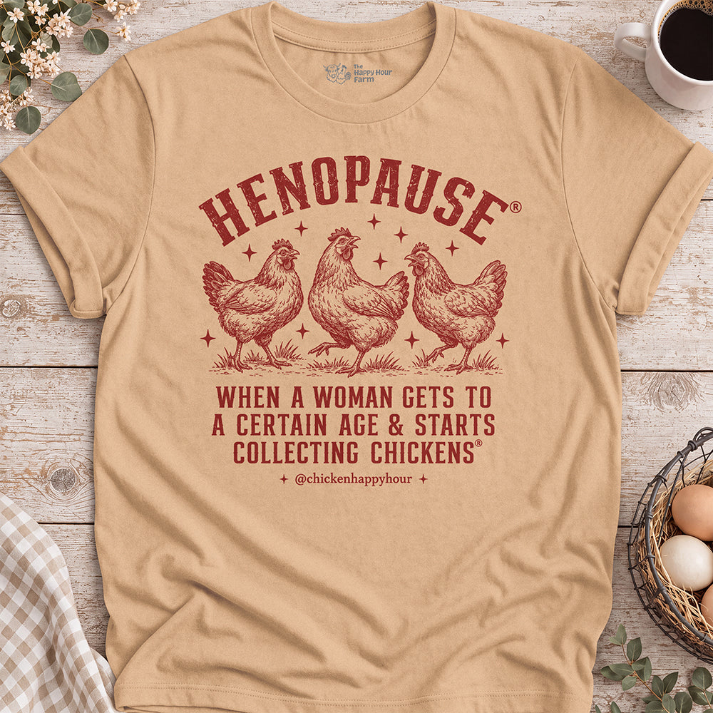 Henopause® Rustic Strut Unisex Tee