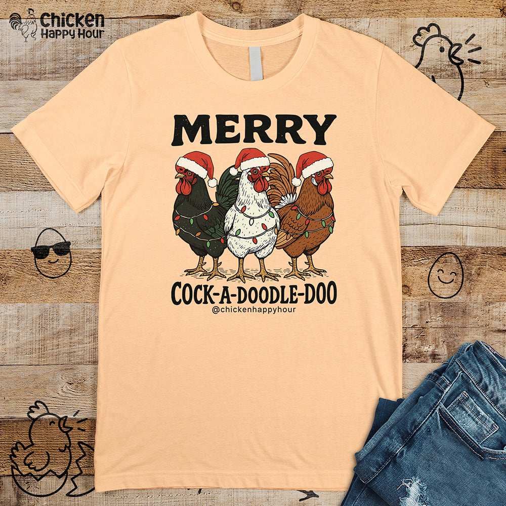 Merry Cock  a Doodle Doo Unisex Tee