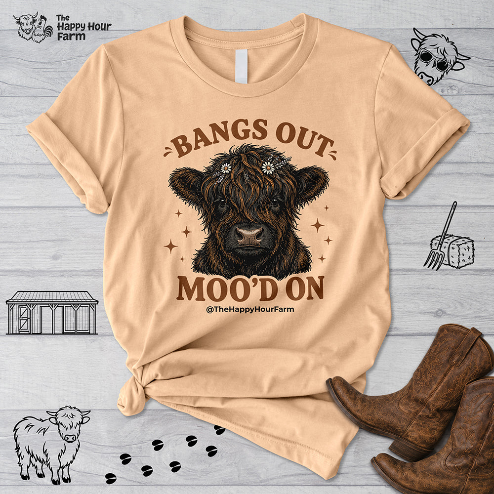 Bangs Out Moo'd On Unisex Tee
