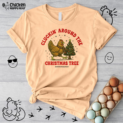 Cluckin' Around The Christmas Tree Unisex Tee