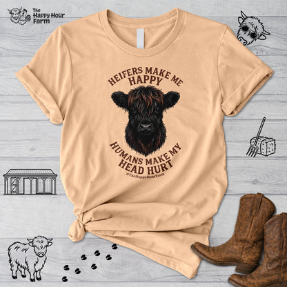 Heifer Маkе Me Happy Unisex Tee