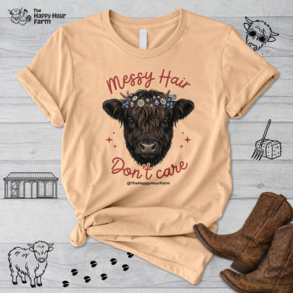 Messy Hair Don't Care Unisex Tee