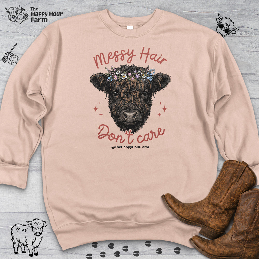 Messy Hair, Don't Care Sweatshirt