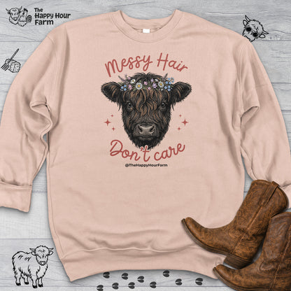 Messy Hair, Don't Care Sweatshirt