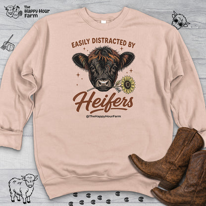 Easily Distracted by Heifer Sweatshirt
