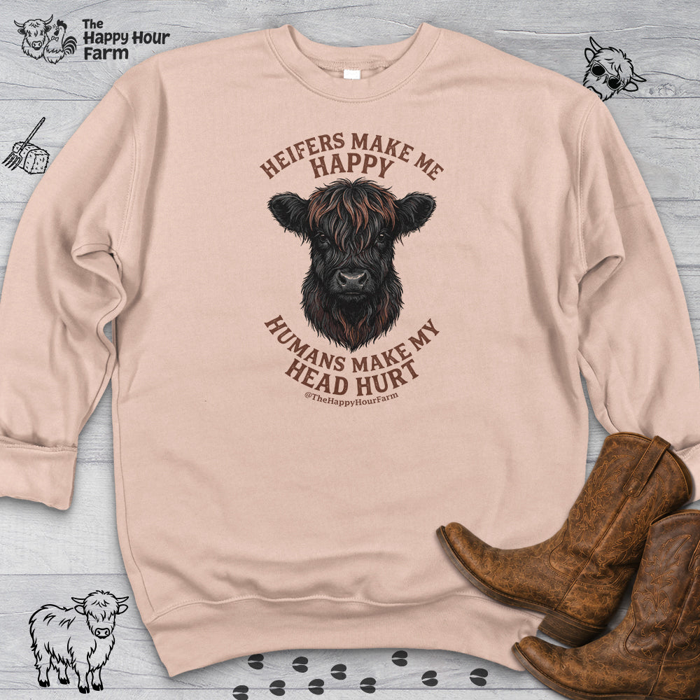 Heifer Маkе Me Happy Sweatshirt