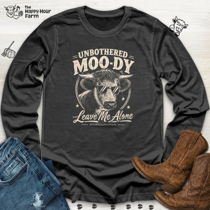 Unbothered Moo-Dy Leave Me Alone Long Sleeve