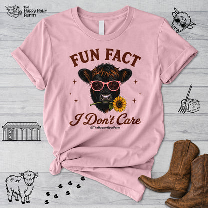 Fun Fact I Don't Care Unisex Tee