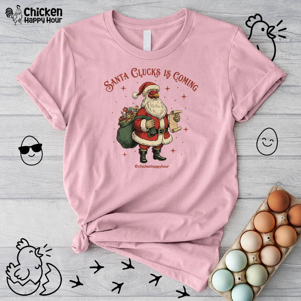 Santa Clucks Is Coming Unisex Tee