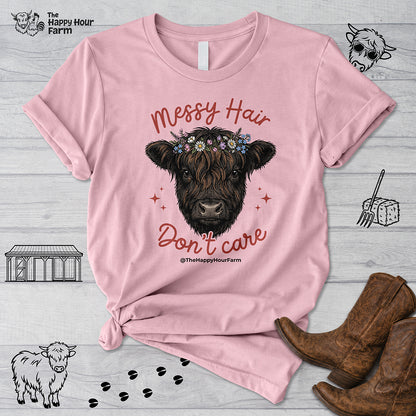 Messy Hair Don't Care Unisex Tee