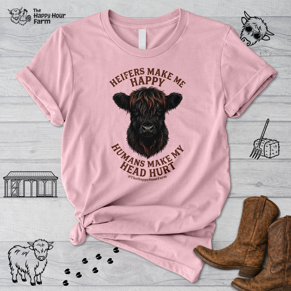 Heifer Маkе Me Happy Unisex Tee