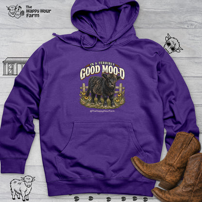 In a Terribly GOOD MOO-D Hooded Sweatshirt