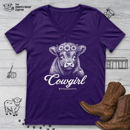 Cowgirl V-Neck Tee