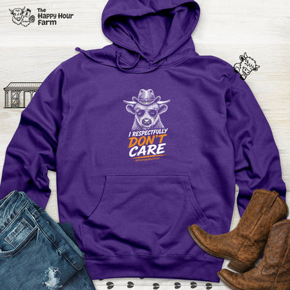 I Respectfully Don't Care Hooded Sweatshirt