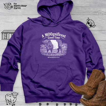 A MOOgnificent Good Time Hooded Sweatshirt