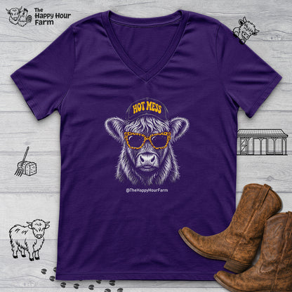 Hot Mess V-Neck Tee