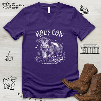 Holy Cow V-Neck Tee