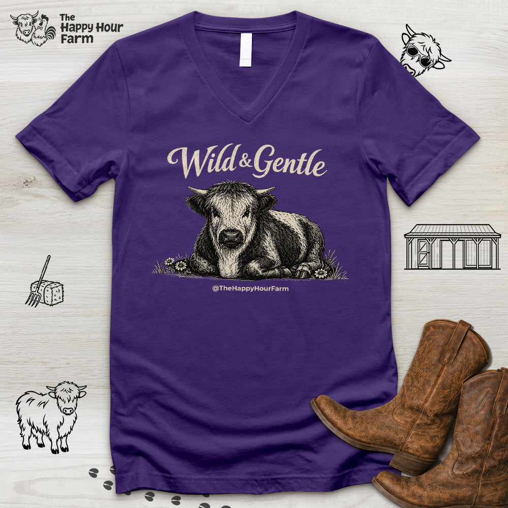 Wild & Gentle V-Neck Tee