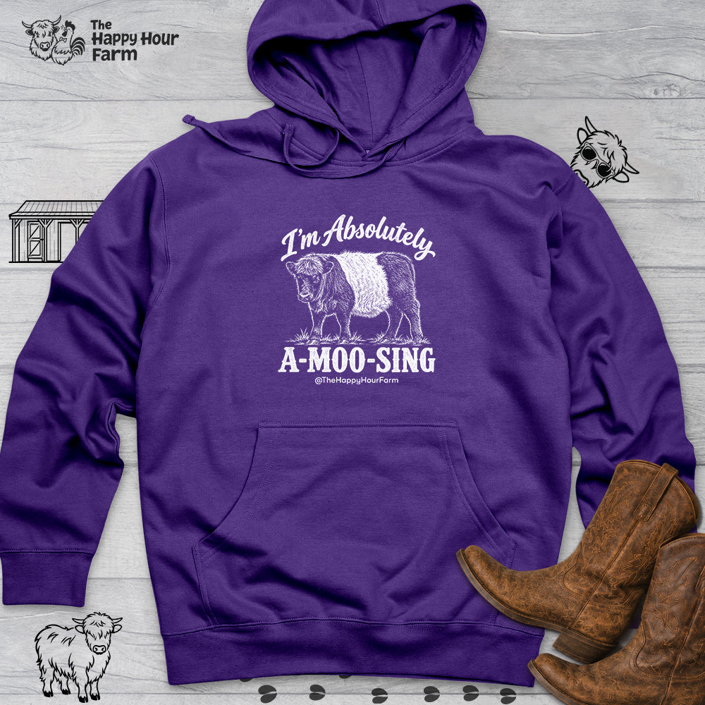 I'm Absolutely A-MOO-SING Hooded Sweatshirt