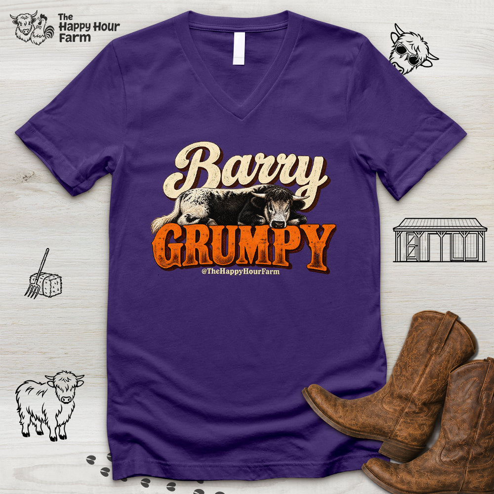 Barry Grumpy V-Neck Tee