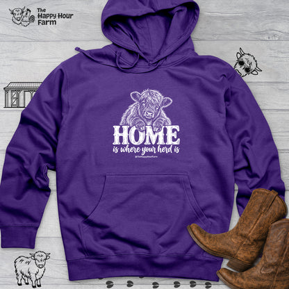 Home Is Where Your Herd Is Hooded Sweatshirt
