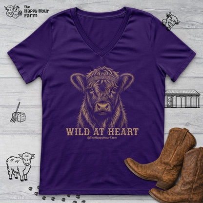 Wild at Heart V-Neck Tee