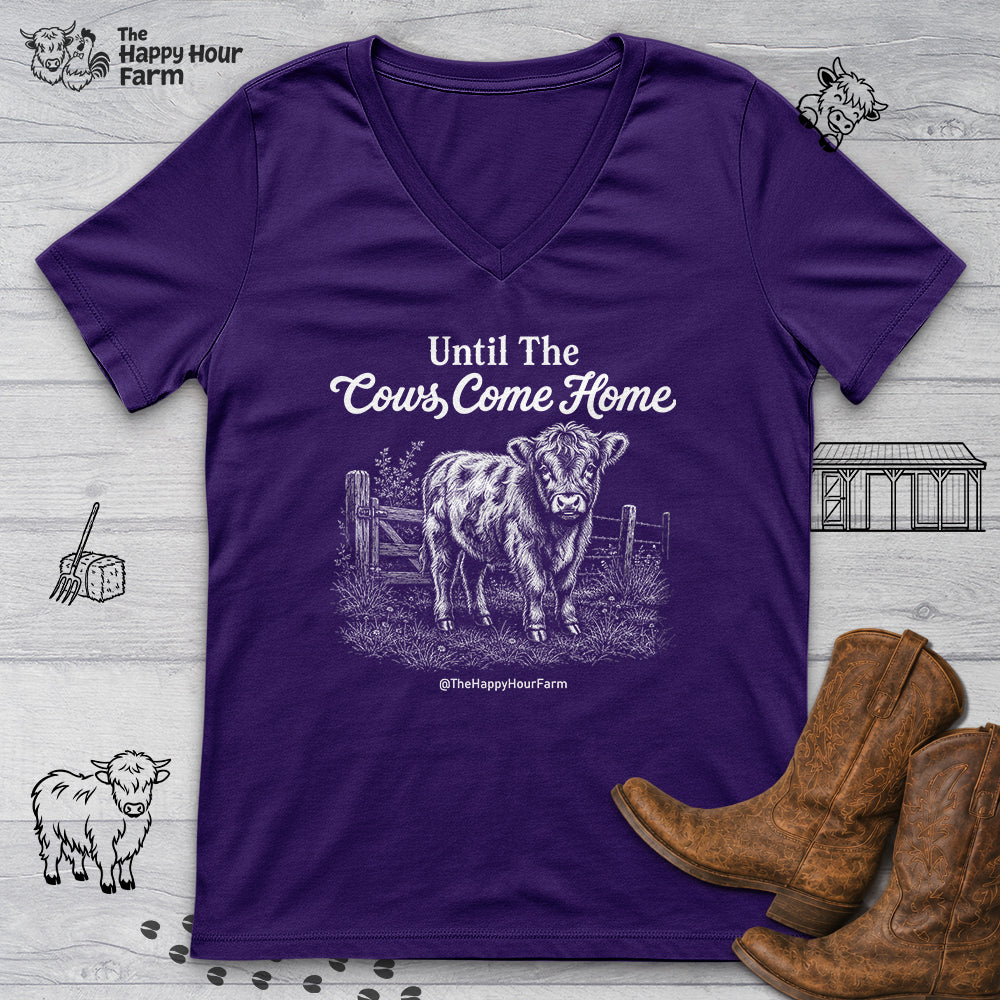 Until The Cows Come Home V-Neck Tee