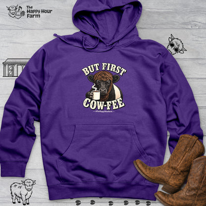 But First COW-FEE Hooded Sweatshirt