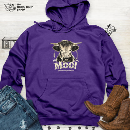 Moo! Hooded Sweatshirt
