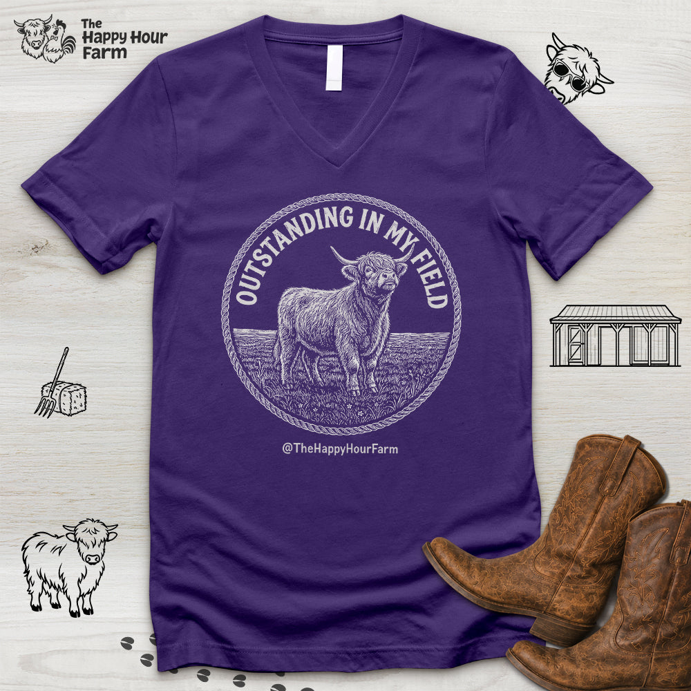 Outstanding In My Field V-Neck Tee