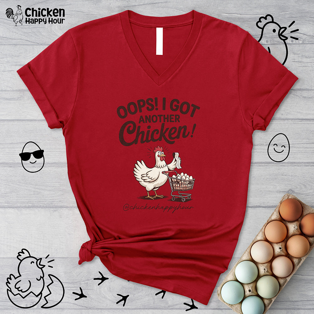 Oops I Got Another Chicken 2 V-Neck Tee